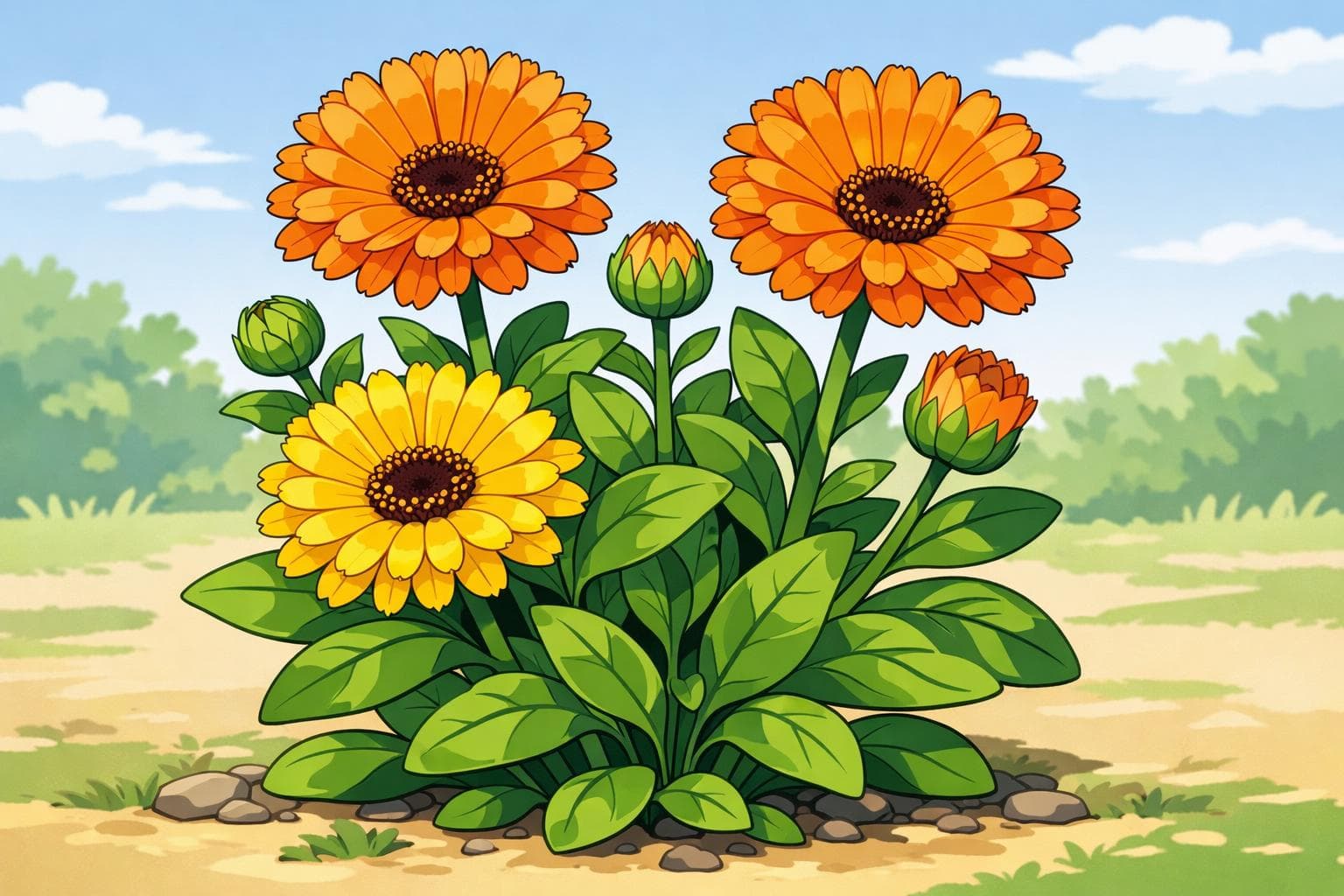 Calendula view 2