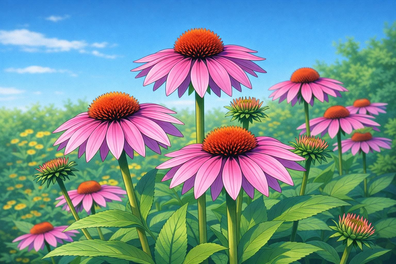 Echinacea view 2