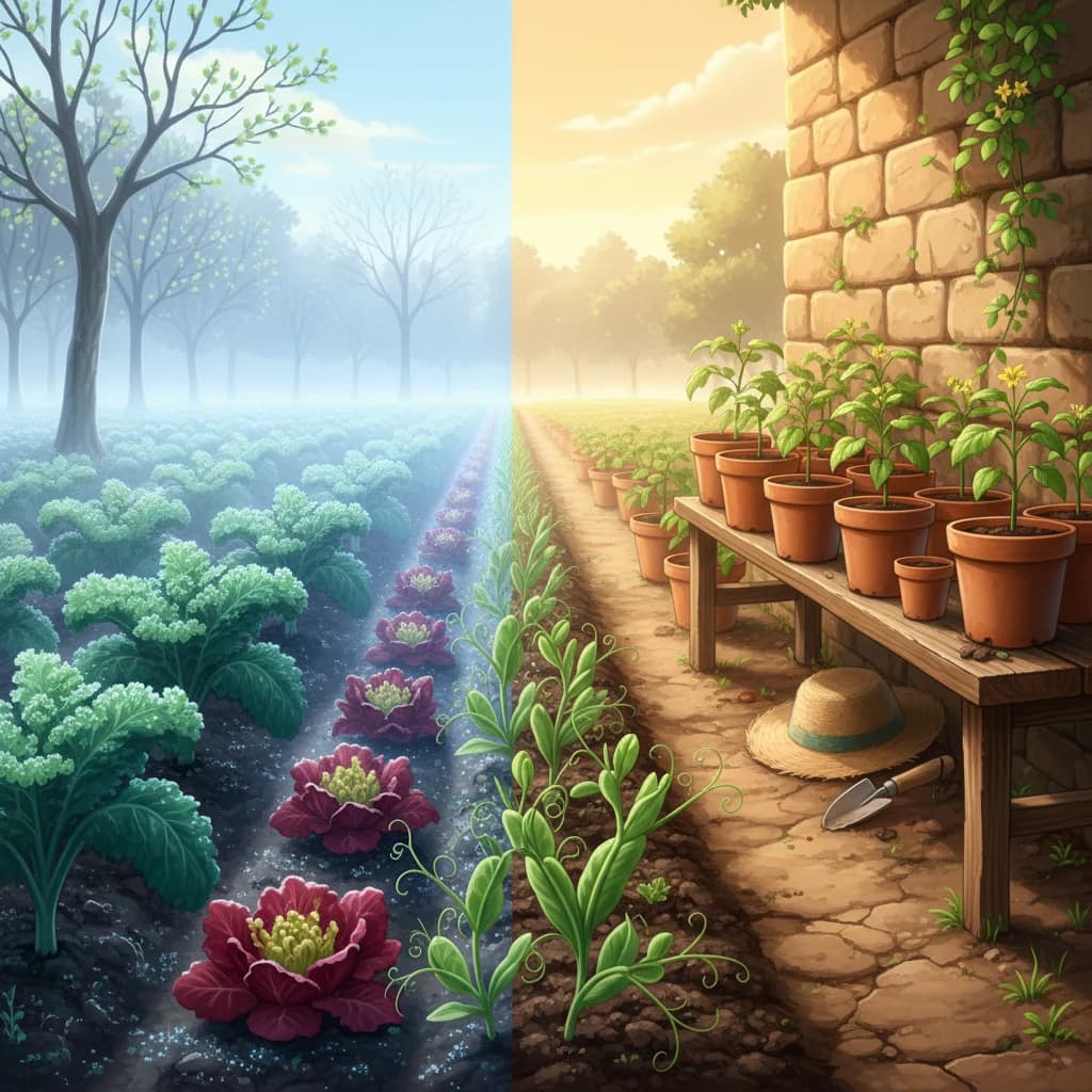 A calendar showing transplant windows for different crops after last frost