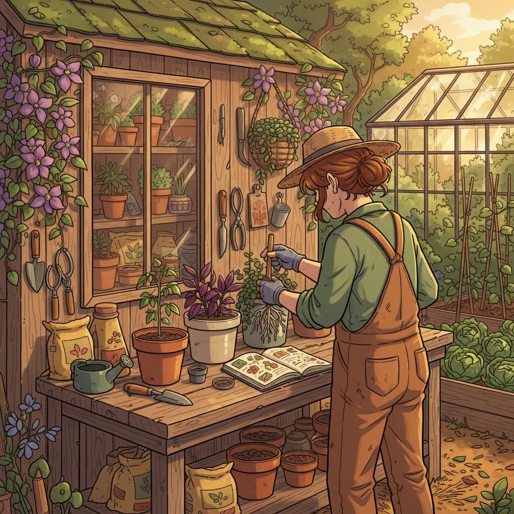 A grower testing soil, checking water, and examining plant roots — the real skills