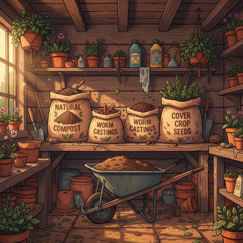 Comparison of natural garden ingredients vs synthetic chemical products