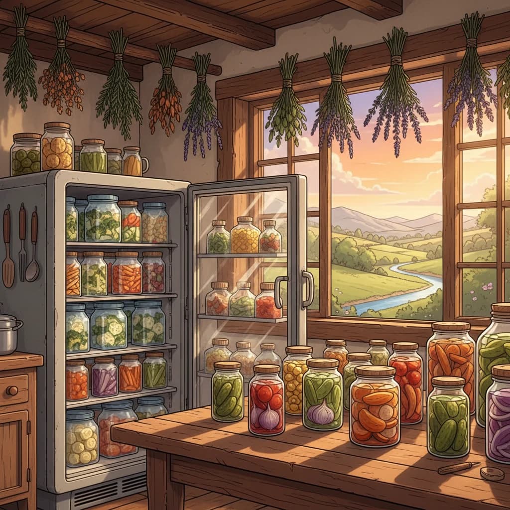 Proper storage of different vegetables — countertop, fridge, and root cellar methods