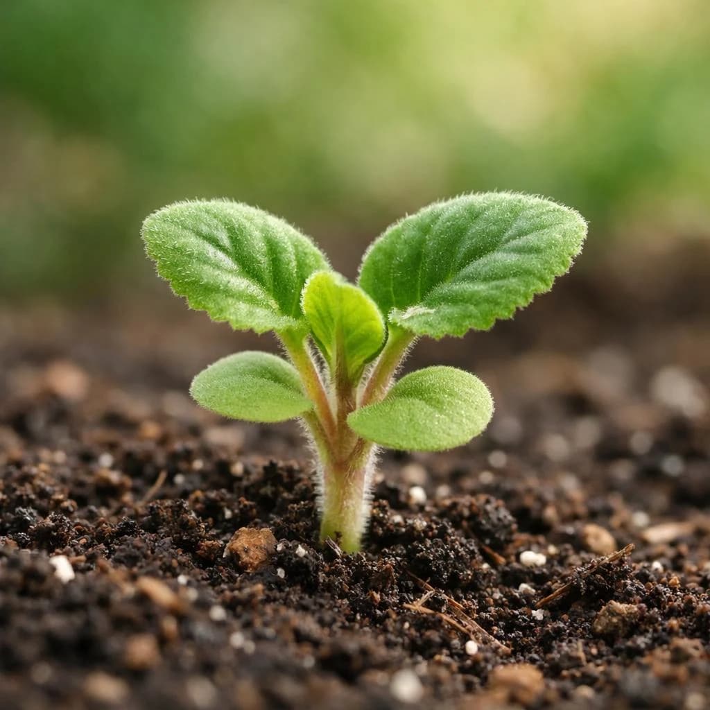 African Violet seedling