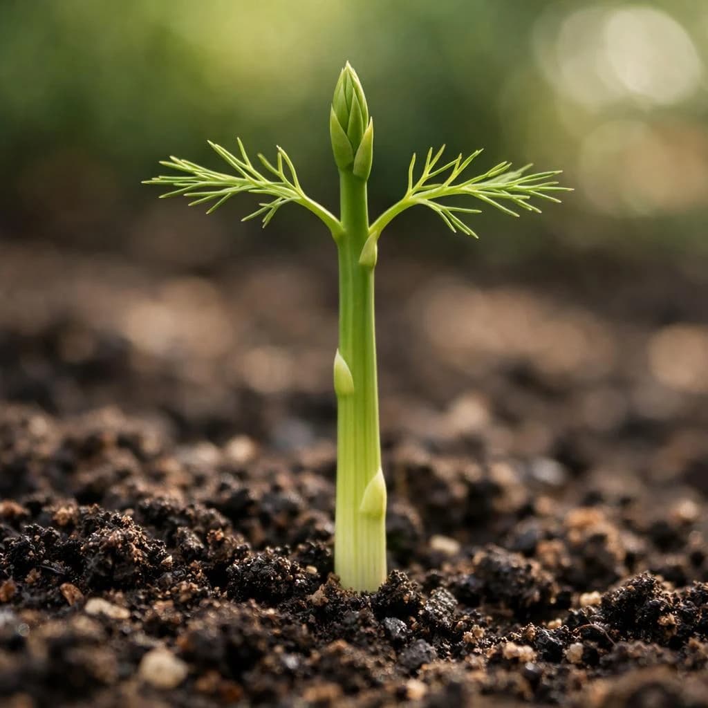 Asparagus seedling