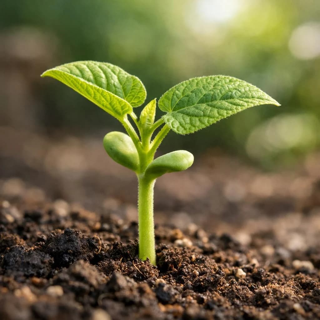 Bean seedling