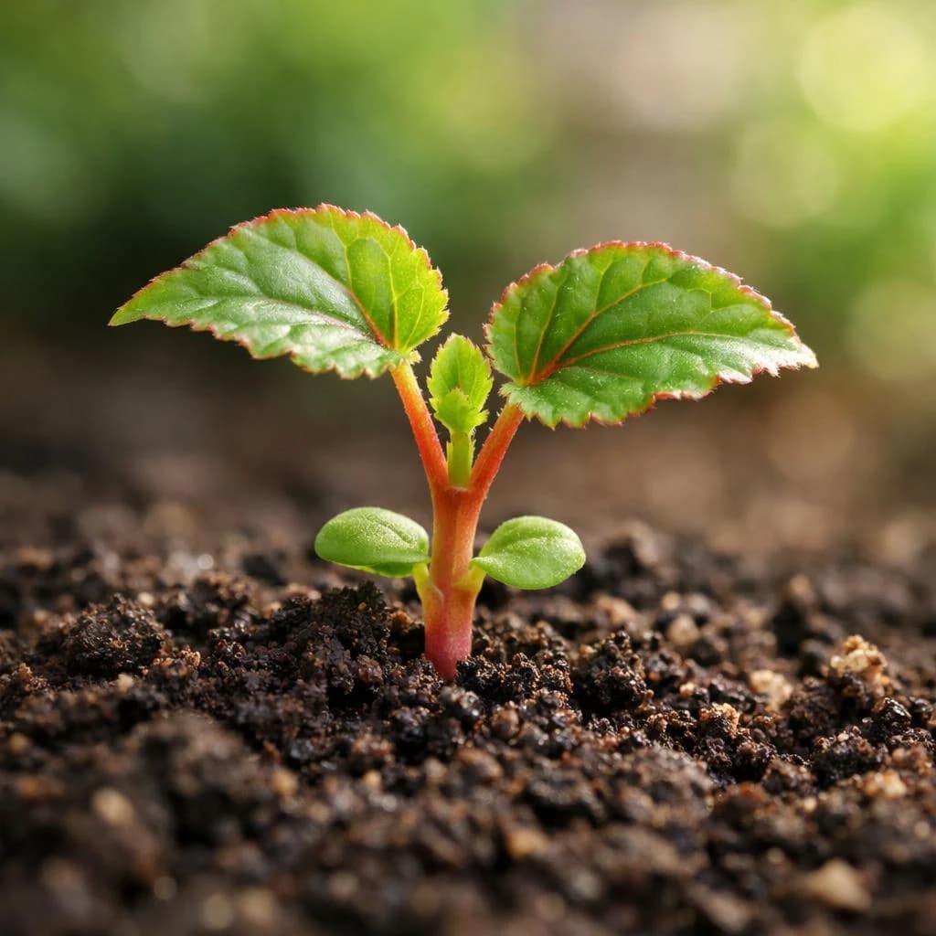 Begonia seedling