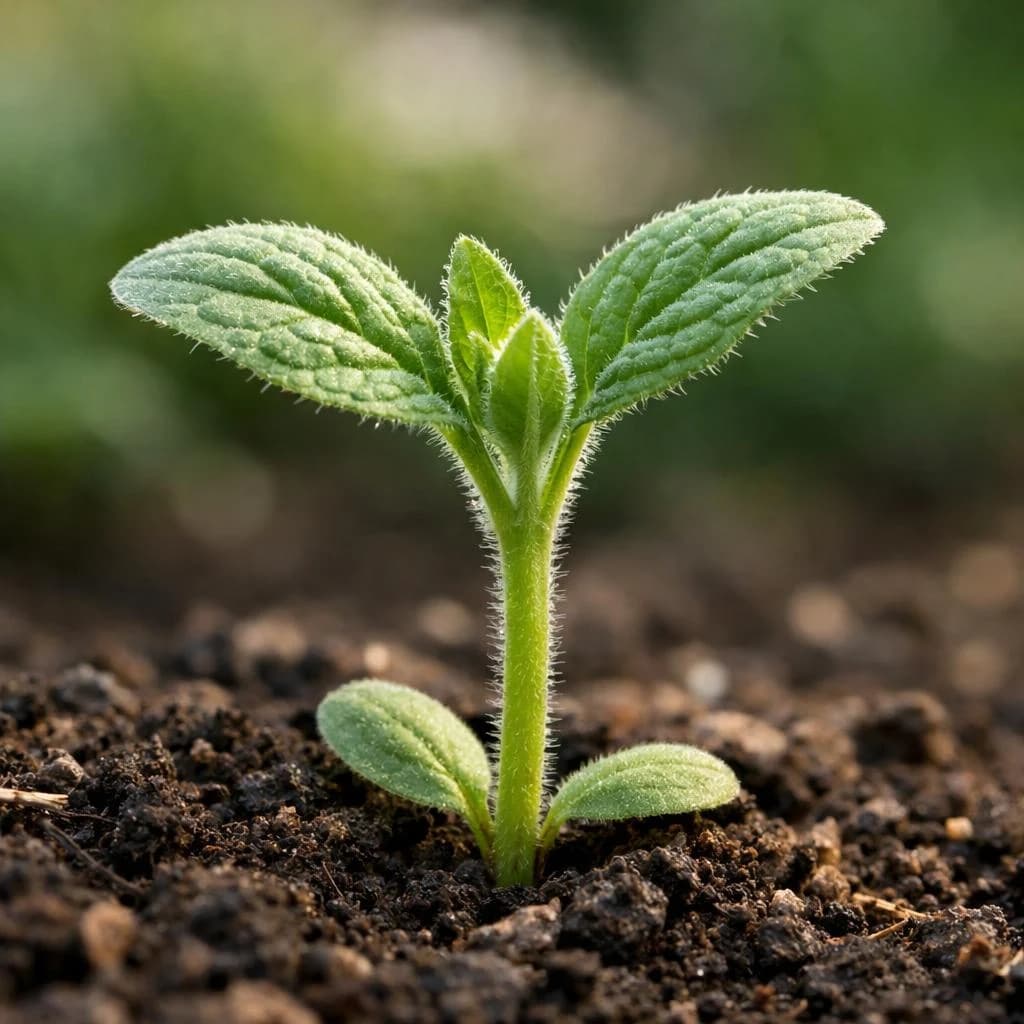 Borage seedling