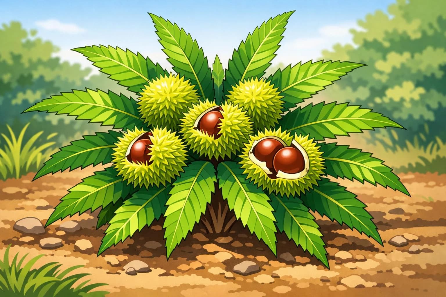 Chestnut illustration