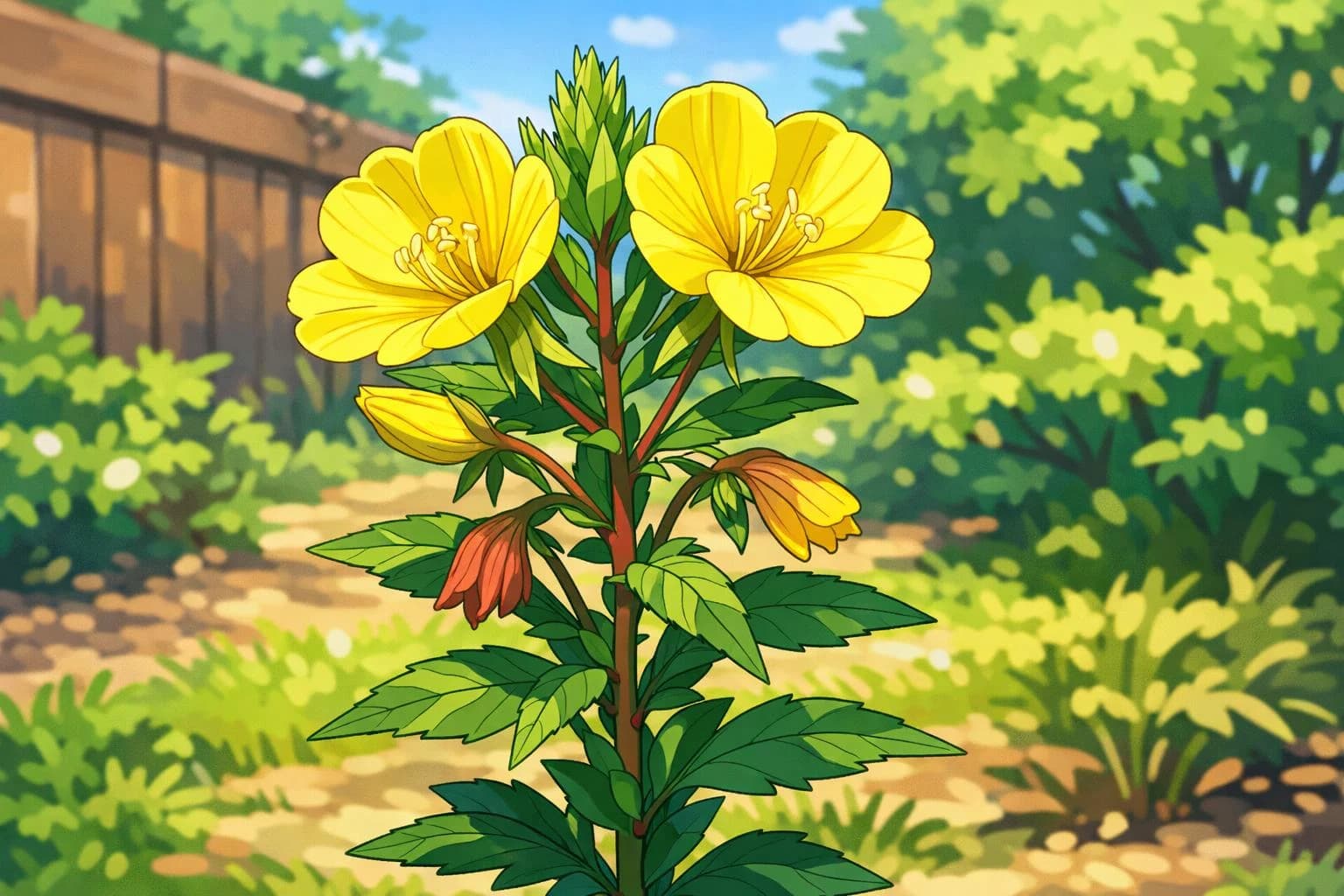 Evening Primrose illustration