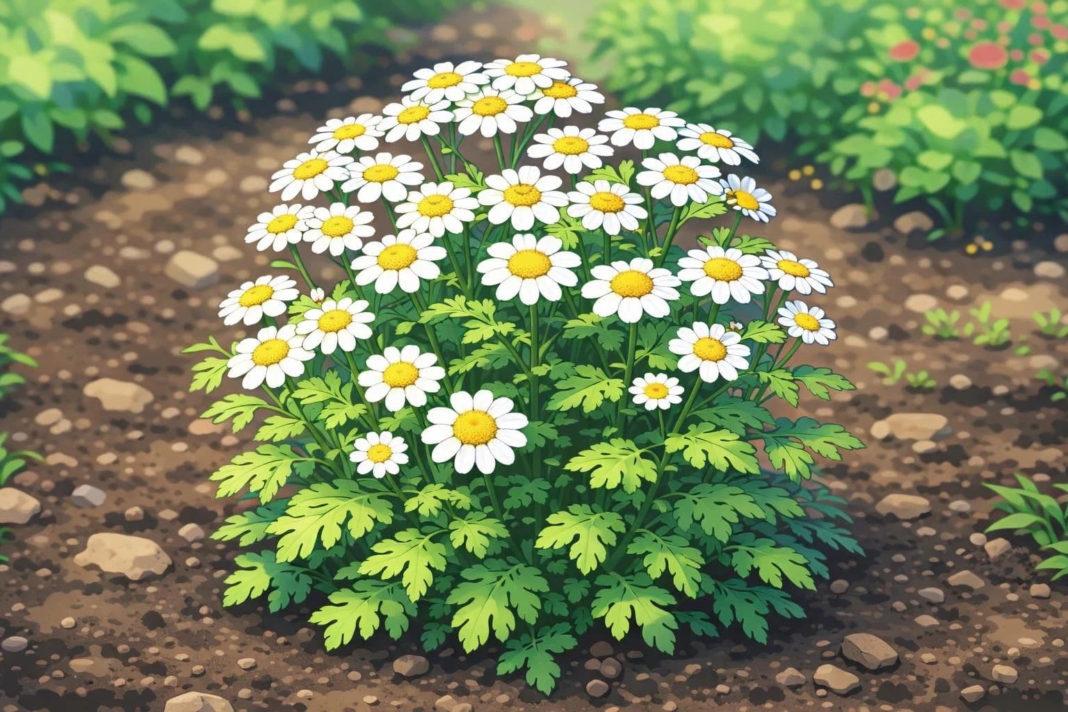 Feverfew illustration
