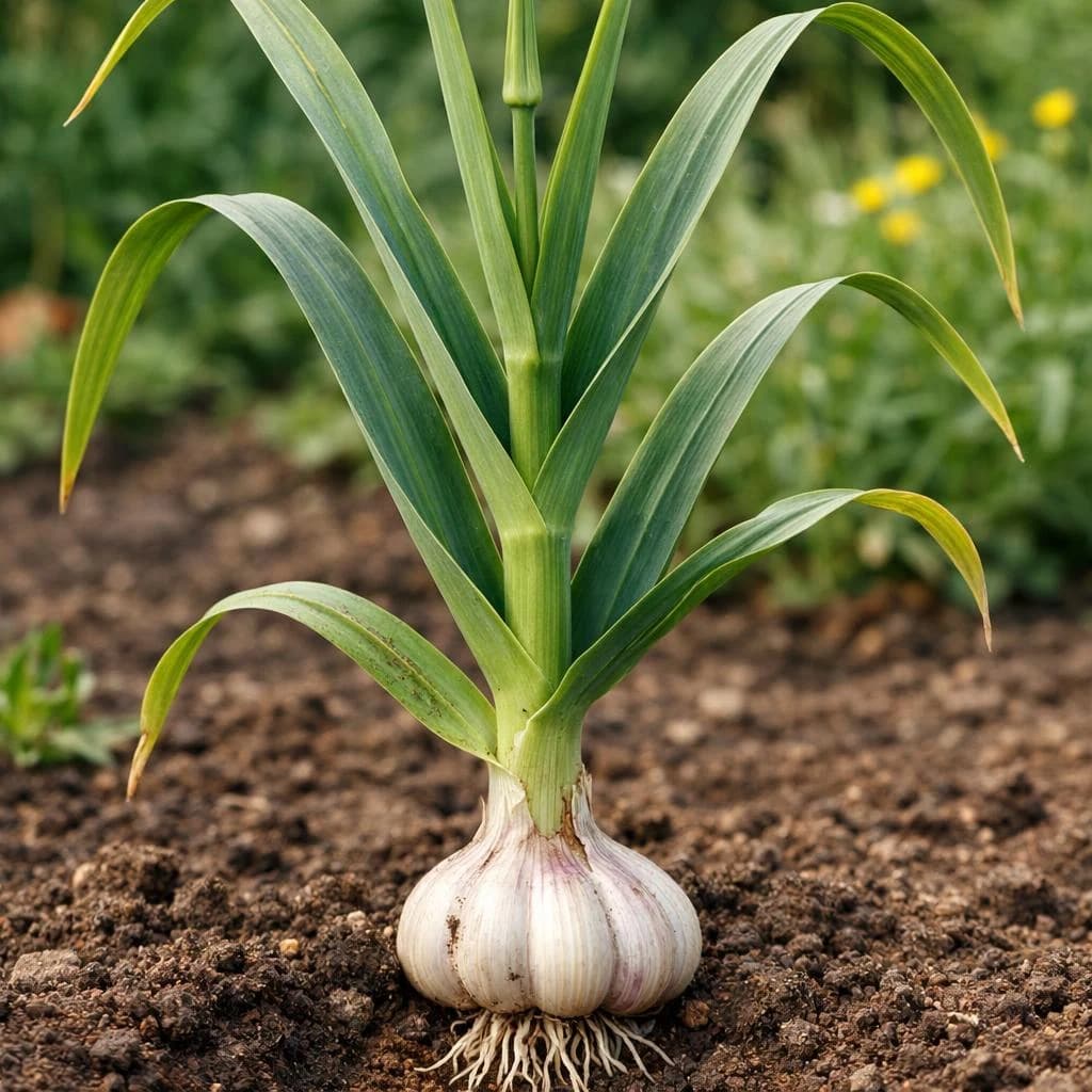 Garlic mature