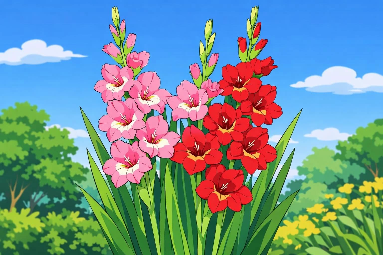 Gladiolus illustration