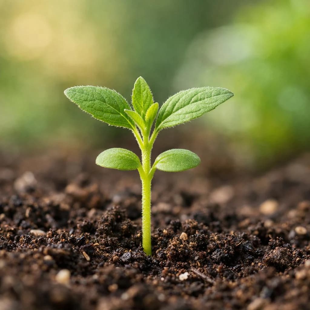 Hyssop seedling