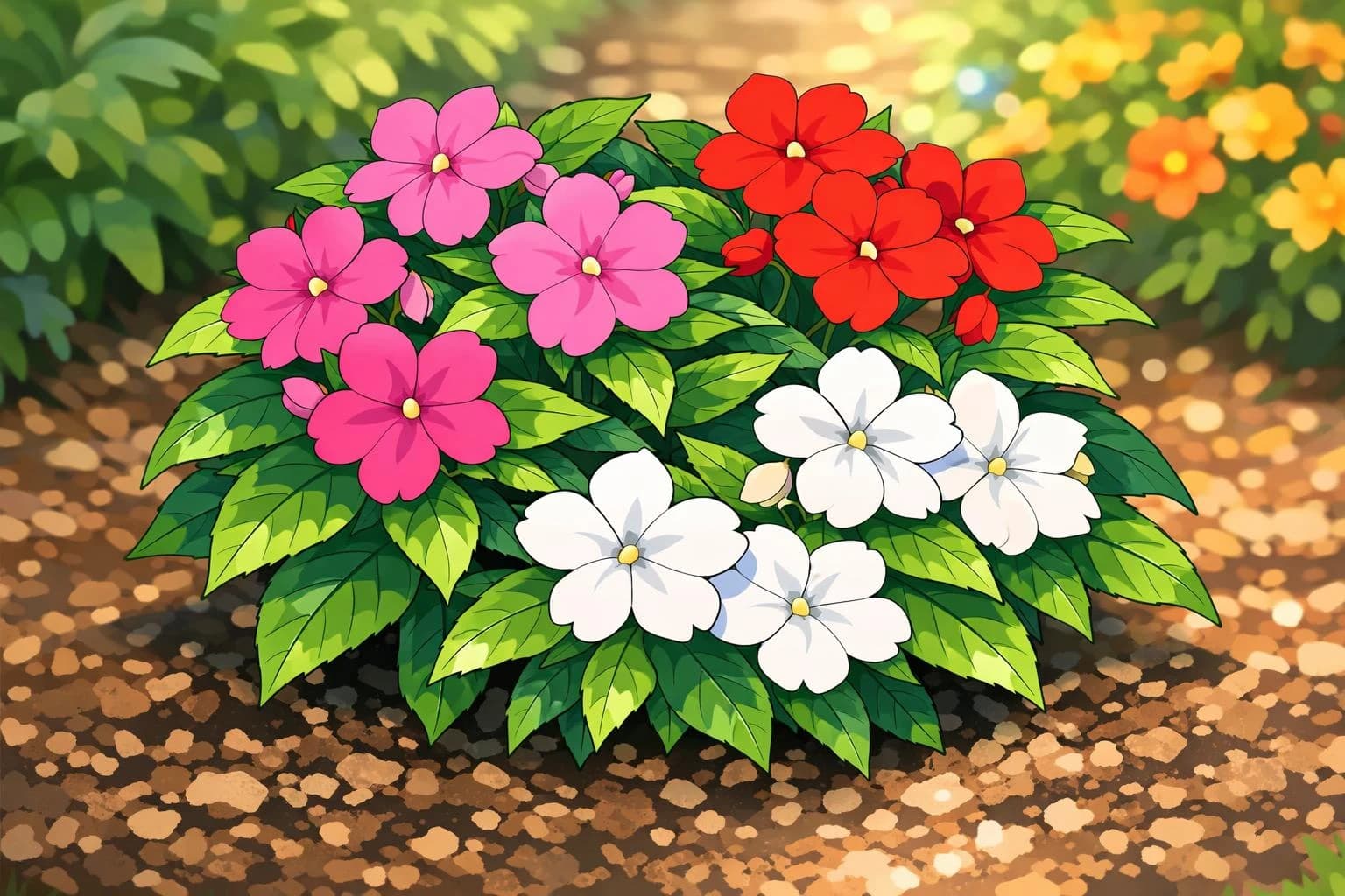 Impatiens illustration