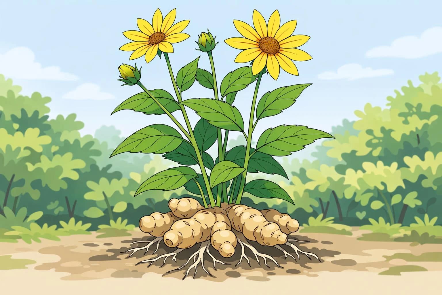 Jerusalem Artichoke illustration