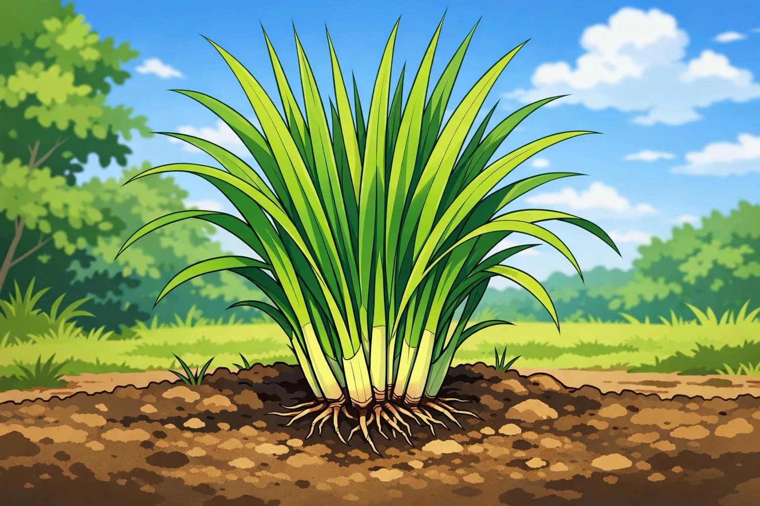 Lemongrass illustration