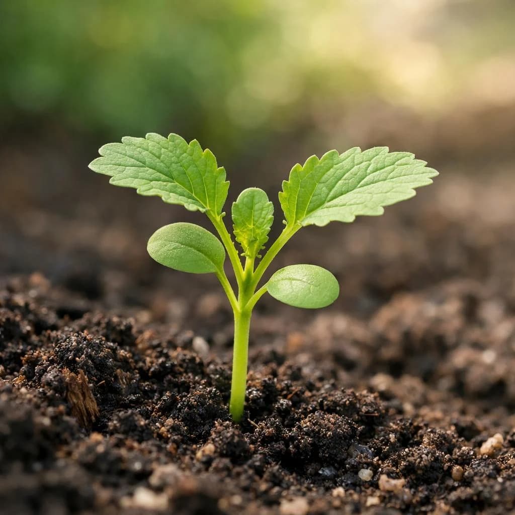 Mustard seedling