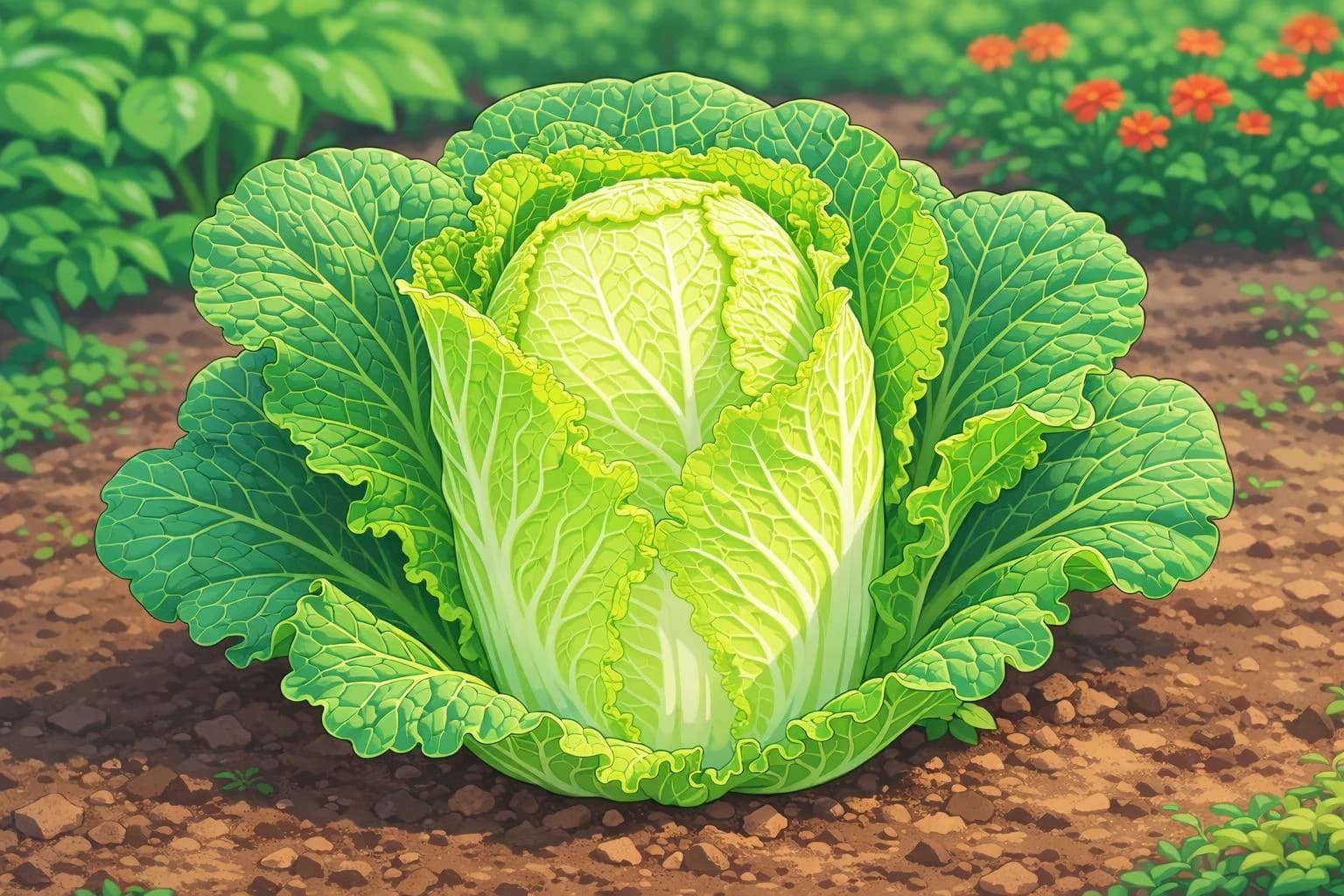 Napa Cabbage illustration
