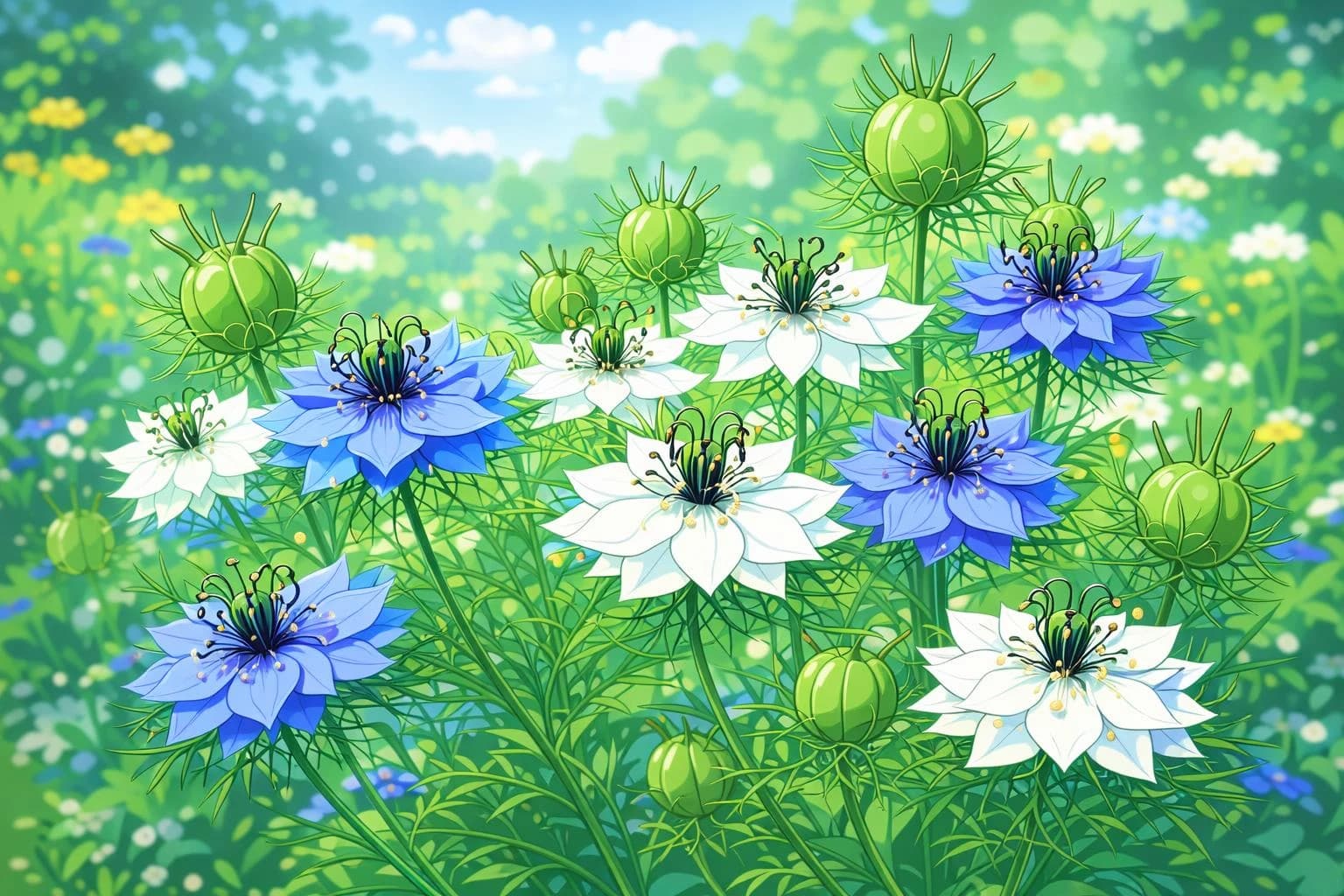 Nigella illustration