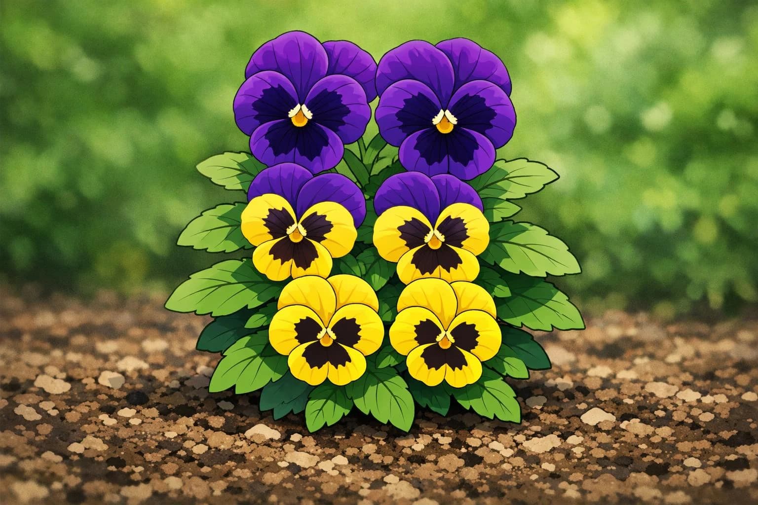 Pansy illustration