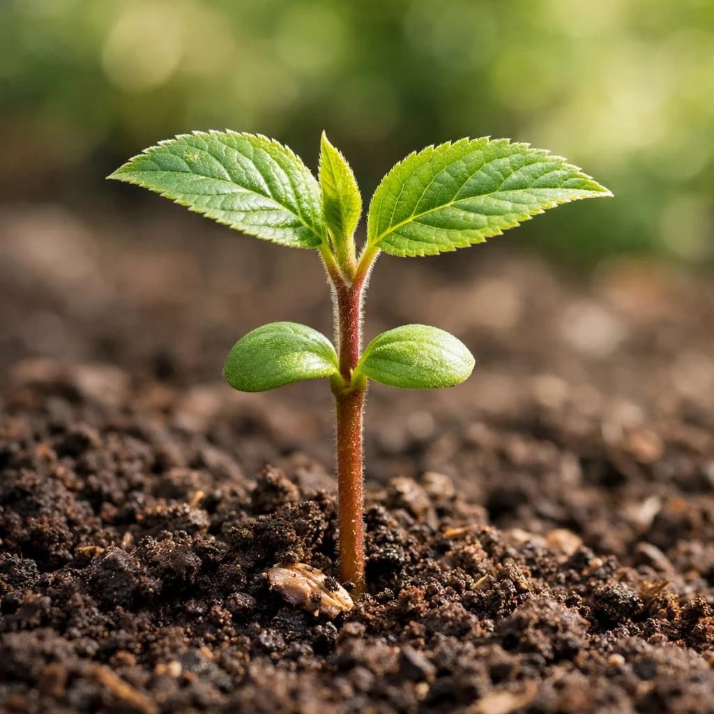 Plum seedling