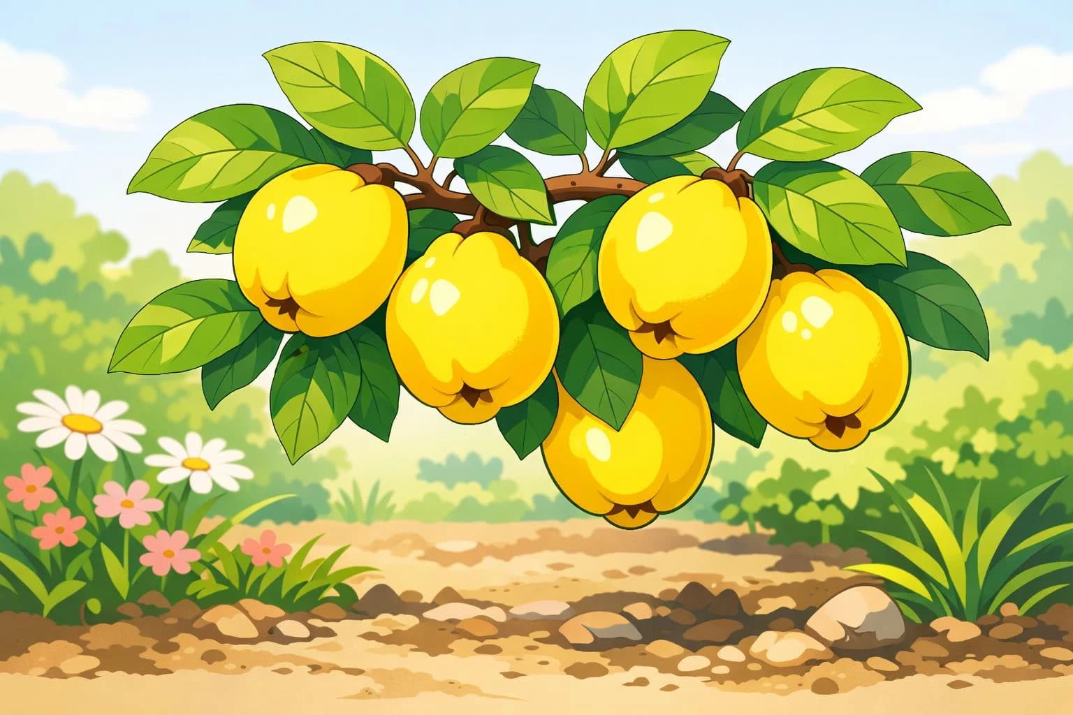 Quince illustration