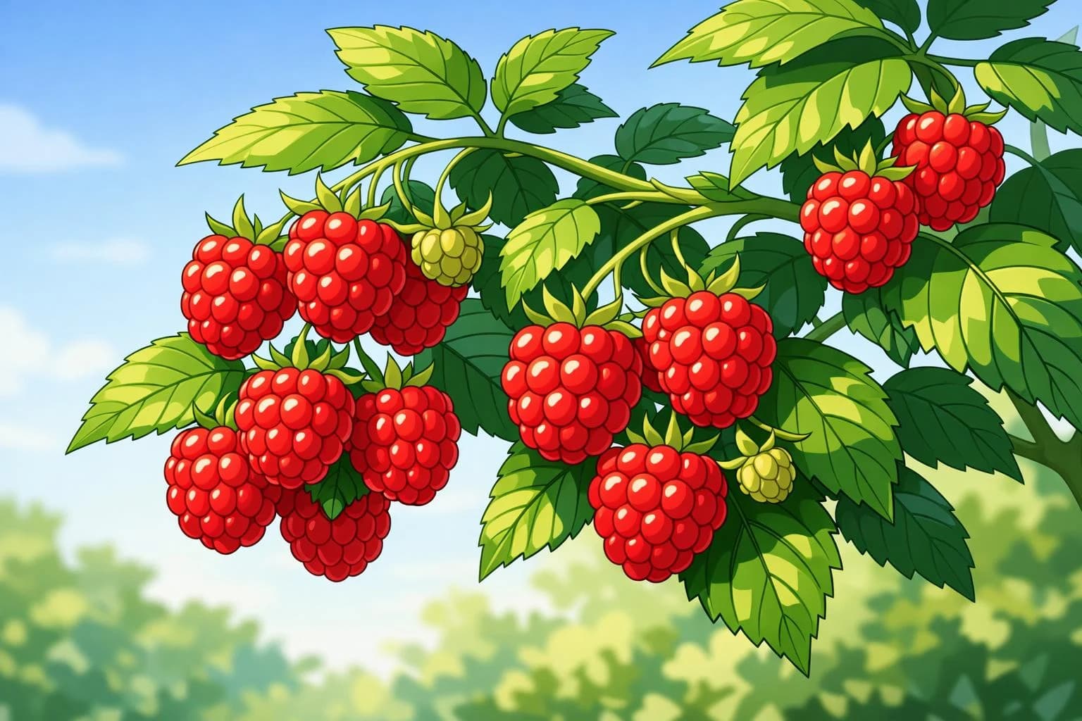 Raspberry illustration