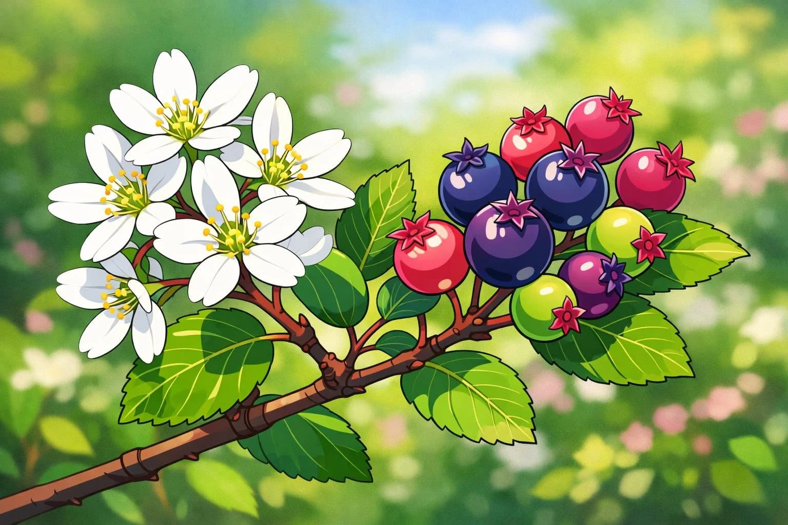 Serviceberry illustration