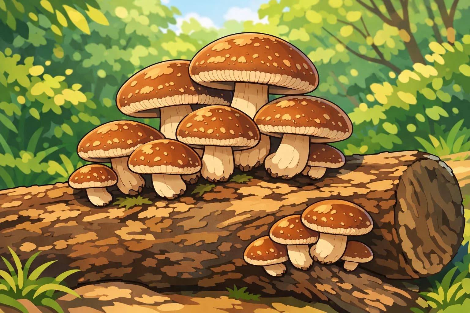 Shiitake illustration