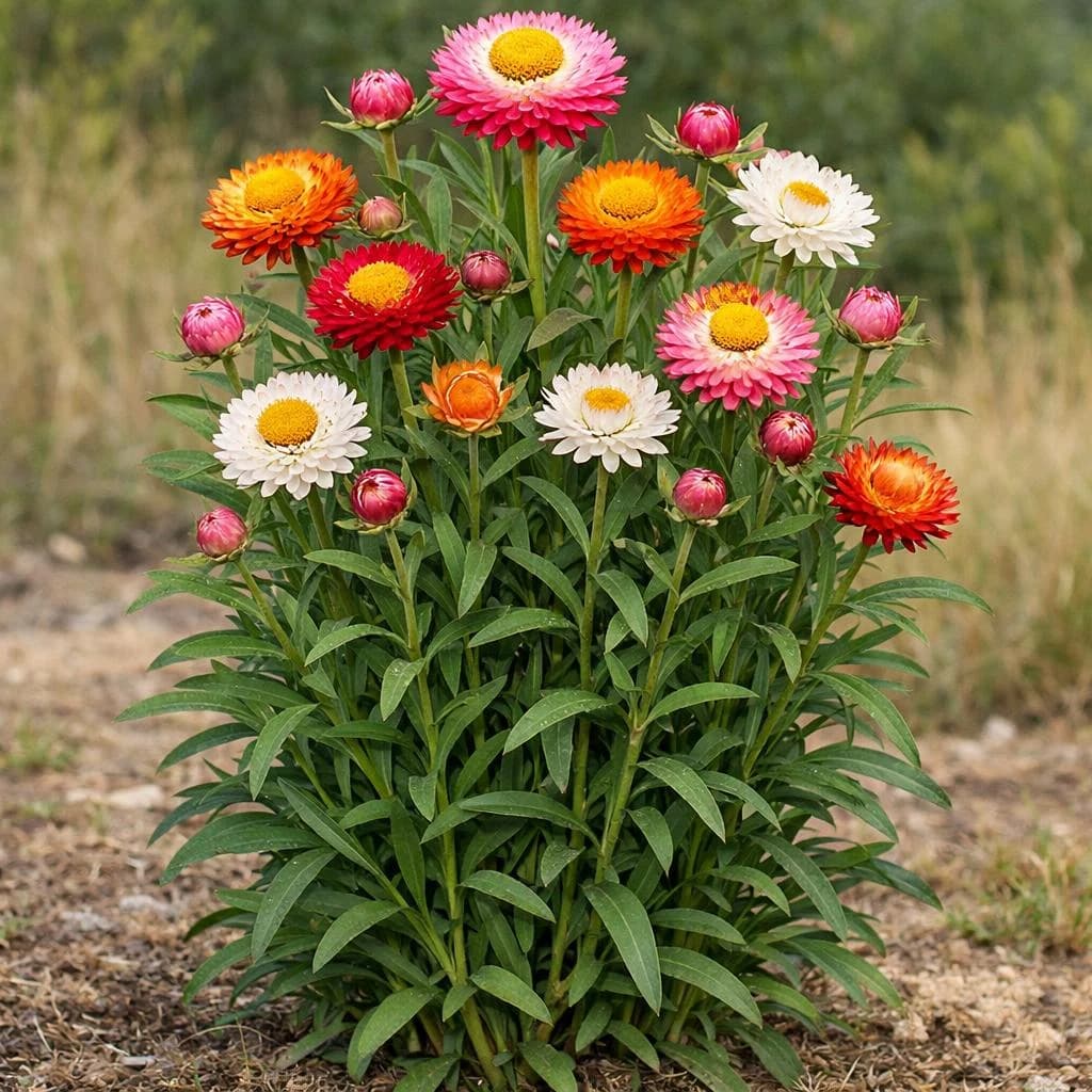 Strawflower mature