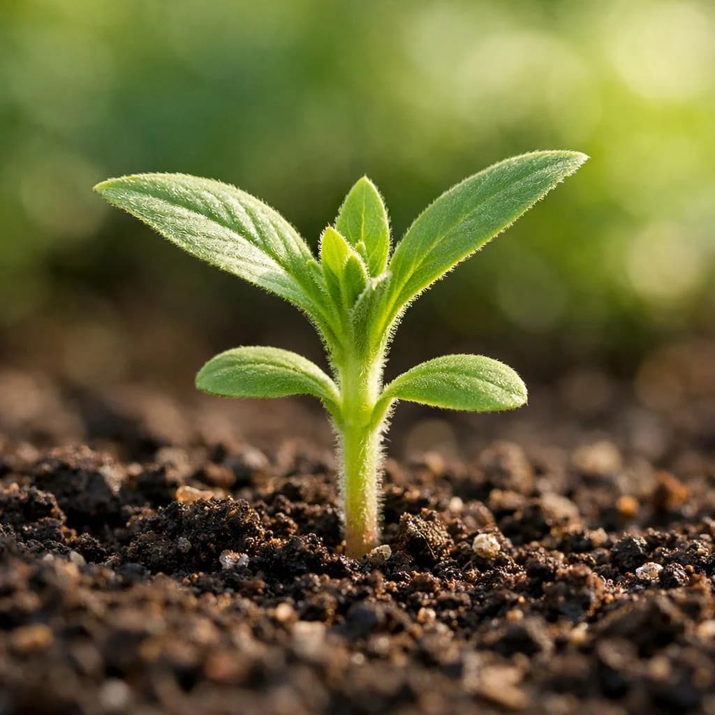 Strawflower seedling