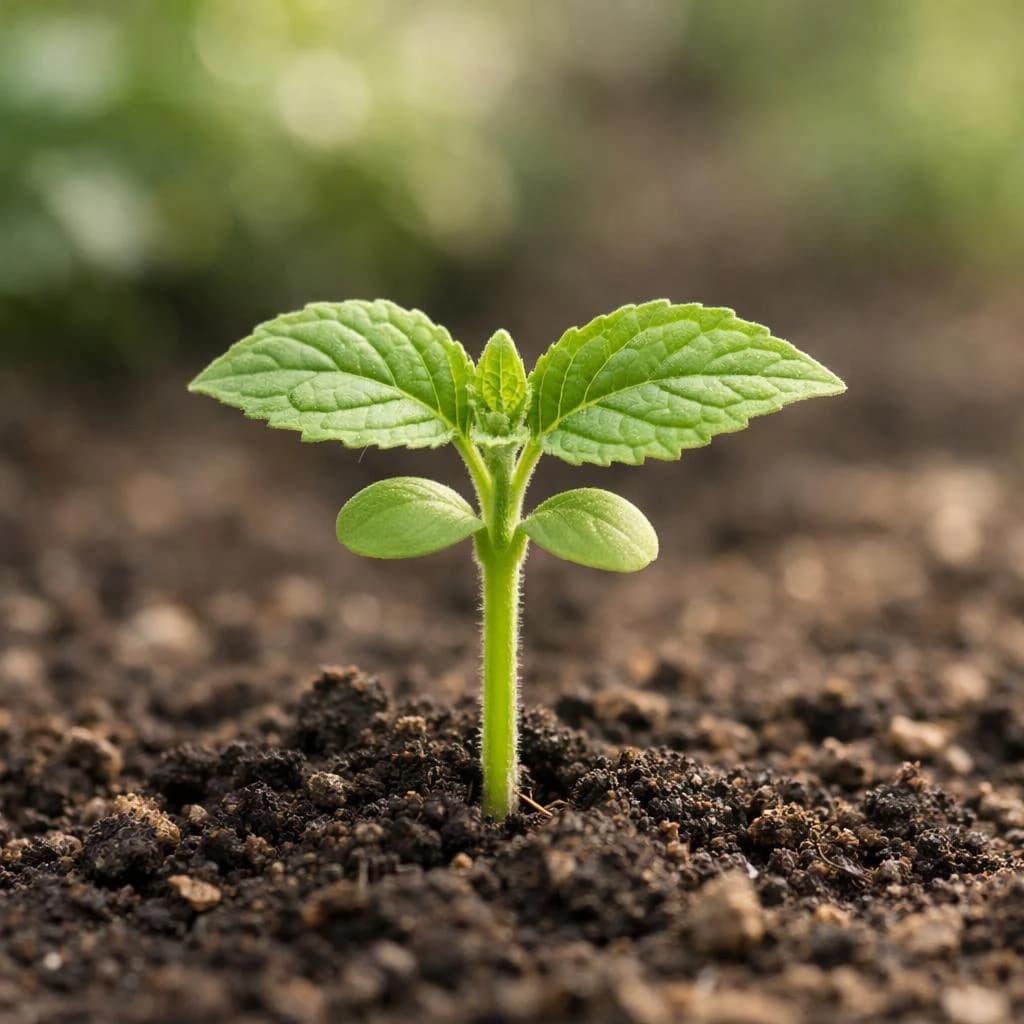 Tomatillo seedling