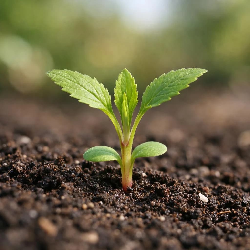 Valerian seedling