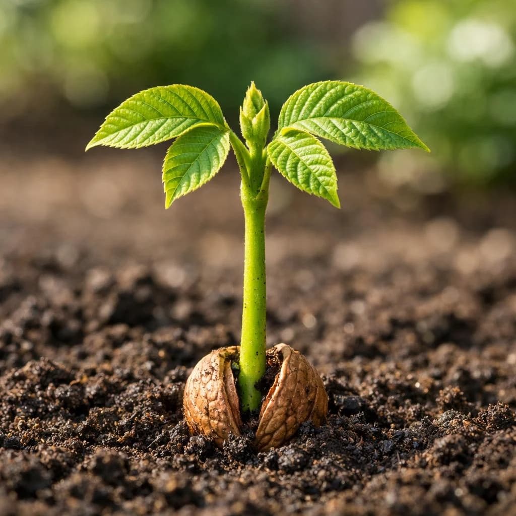 Walnut seedling