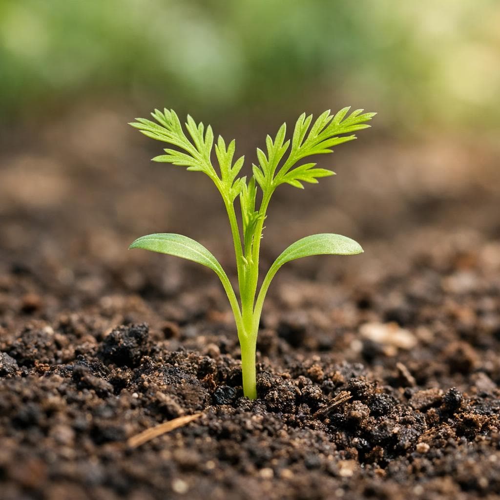 Carrot seedling