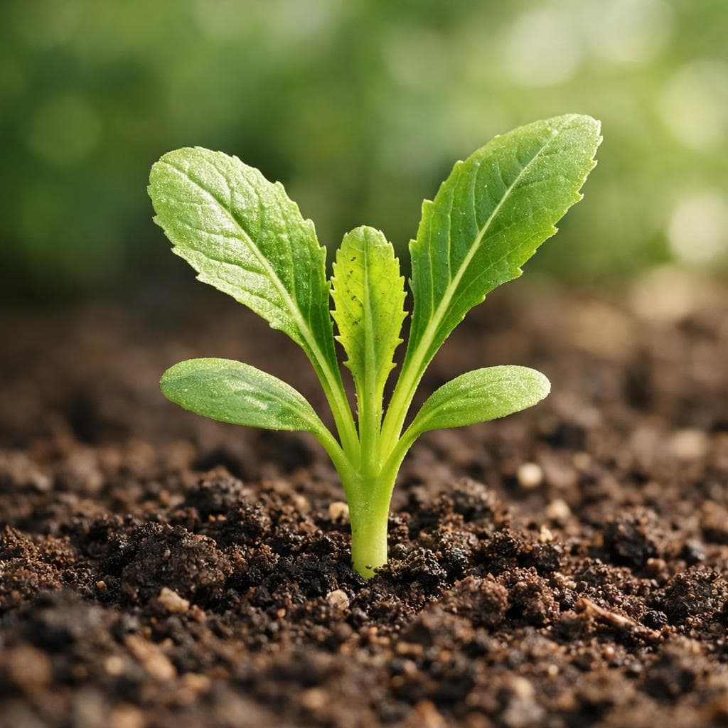 Chicory seedling