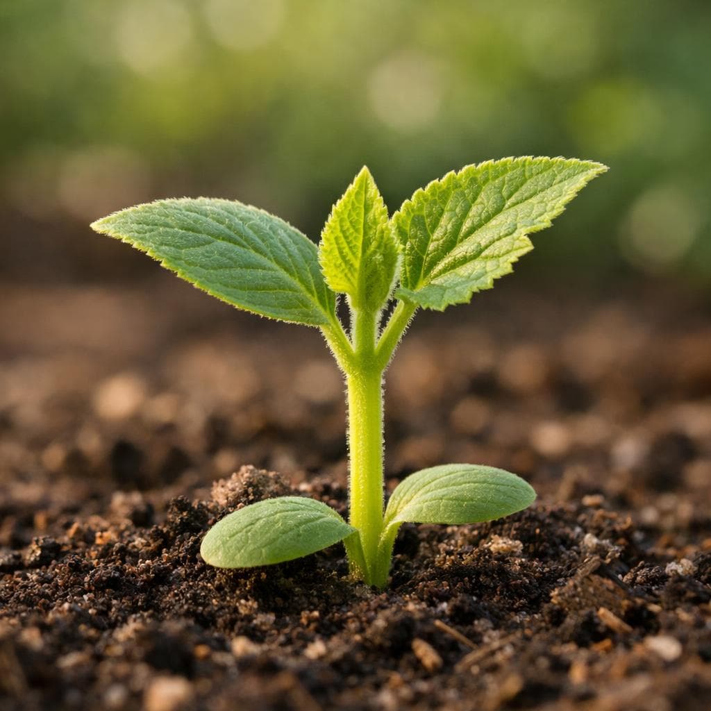 Cucumber seedling