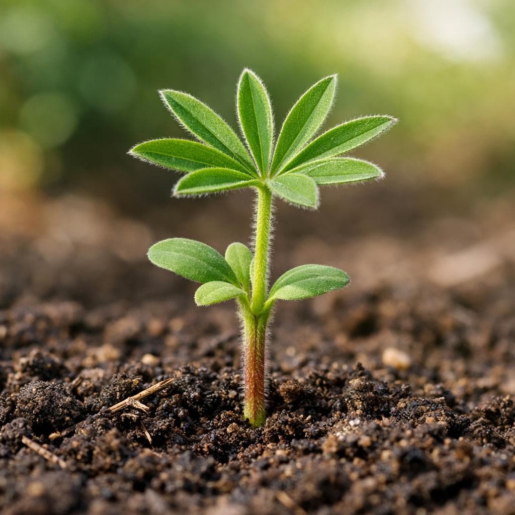 Lupine seedling