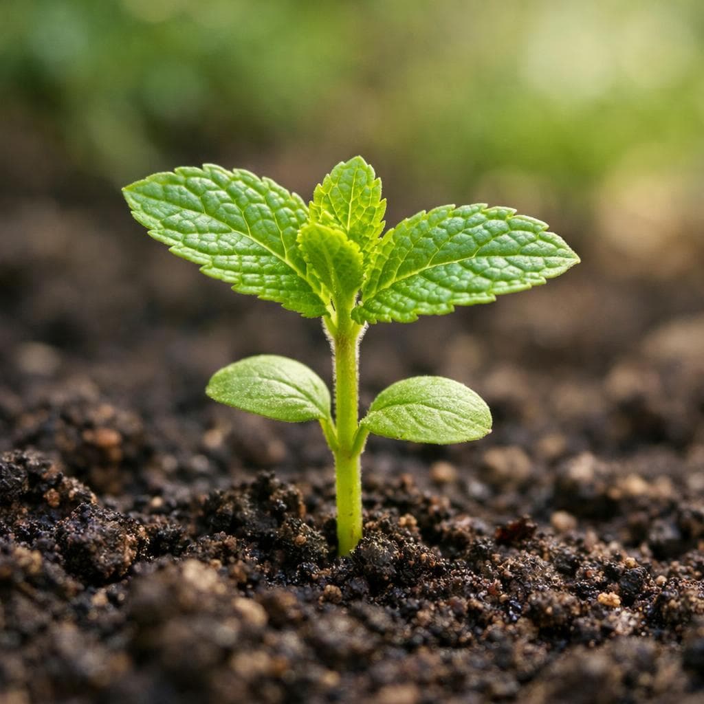 Mint seedling