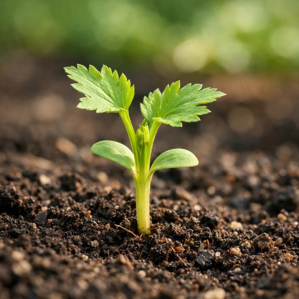 Parsnip seedling