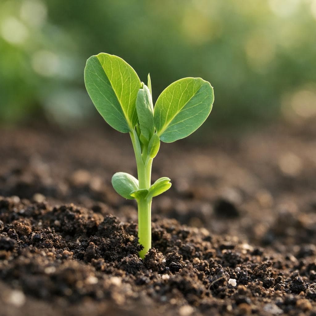 Peas seedling