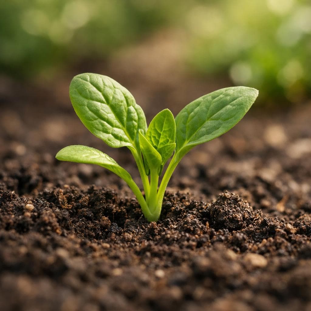 Spinach seedling