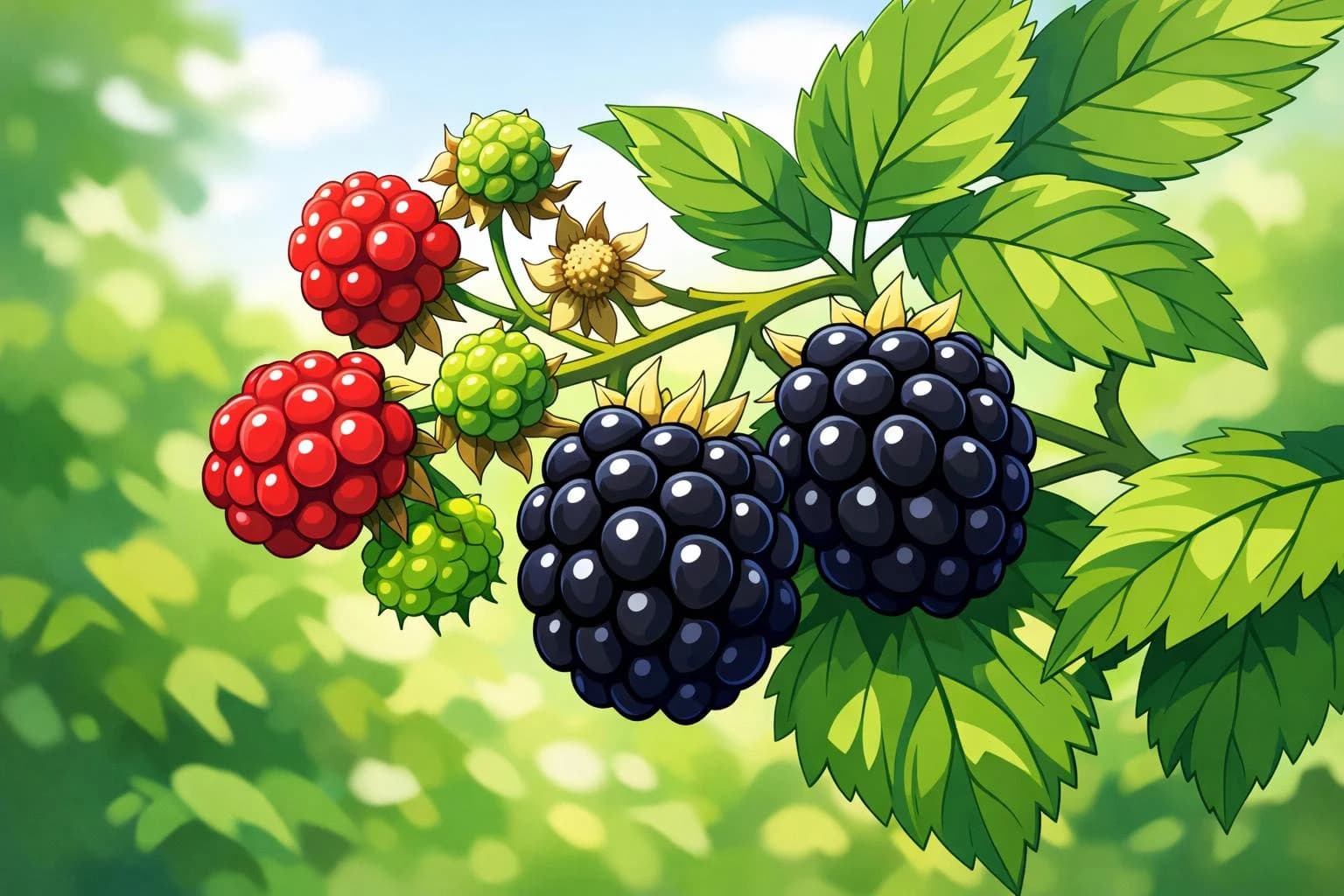 Blackberry illustration